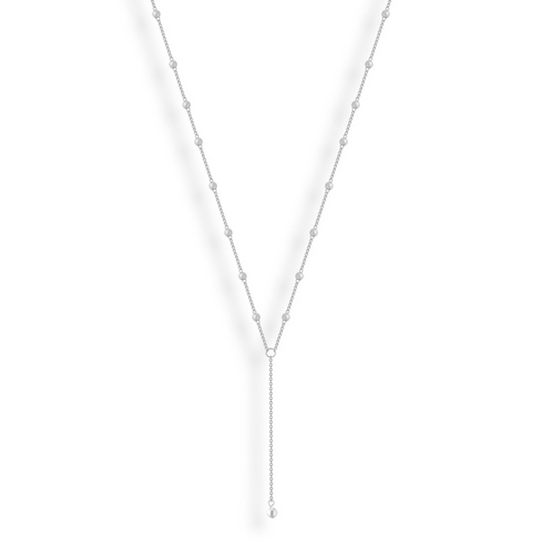 Sweet Pearl Lariat Necklace